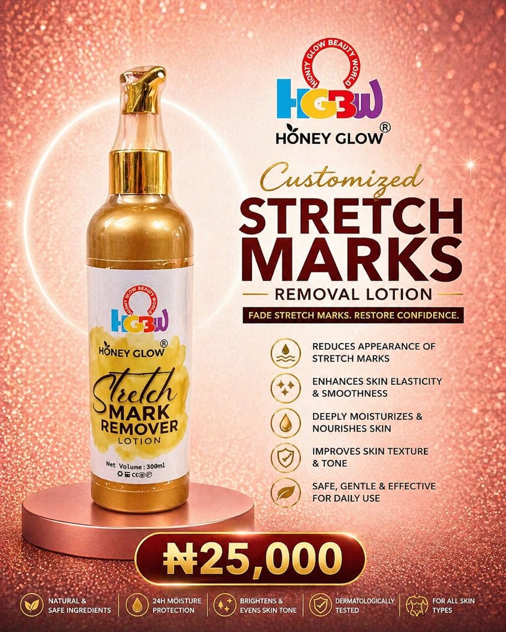 CUSTOMIZED STRETCH MARKS REMOVAL LOTION